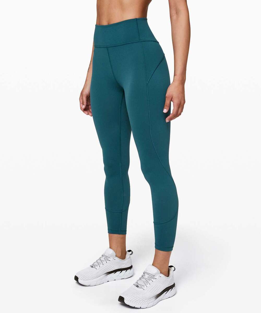 Lululemon In Movement Tight Leggings 25" *Everlux Bermuda Teal Green 4